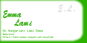 emma lami business card